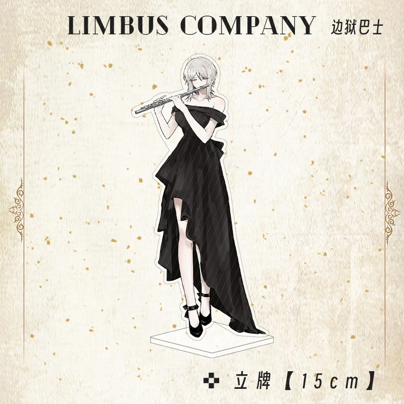 15CM Limbus Company Game Peripherals Faust Figure Acrylic Stand Don Quixote Figurine Standing Plate Outis Desktop Keychain Gift