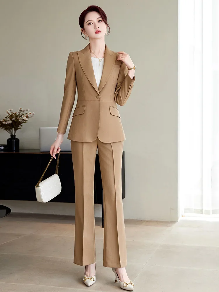 البوب مكتب بانت الدعاوى للنساء كم كامل الشارع الشهير عادية قطعتين مجموعة 2024 جديد الربيع الصيف زر واحد الصلبة بدل رجالي