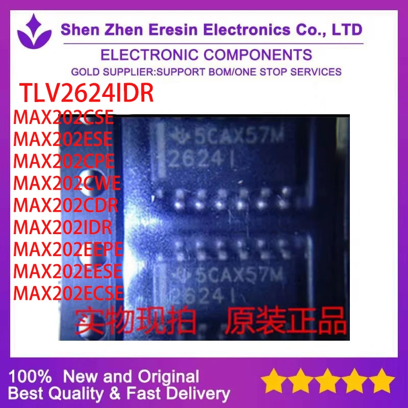 Free shipping 10PCS/LOT TLV2624IDR MAX202CSE MAX202ESE MAX202CPE MAX202CWE MAX202CDR MAX202IDR MAX202EEPE MAX202EESE MAX202ECSE