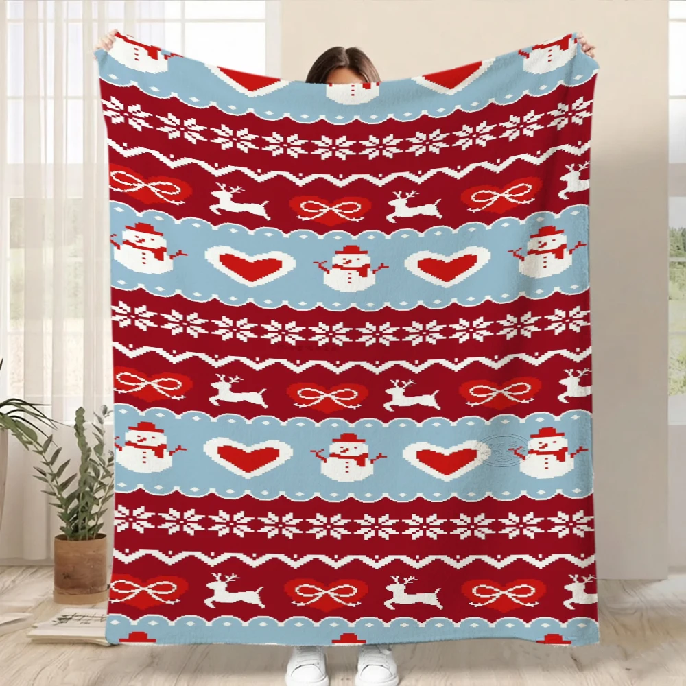 Home Gym Ideas - Festive Layered Striped Motif Cozy Bed