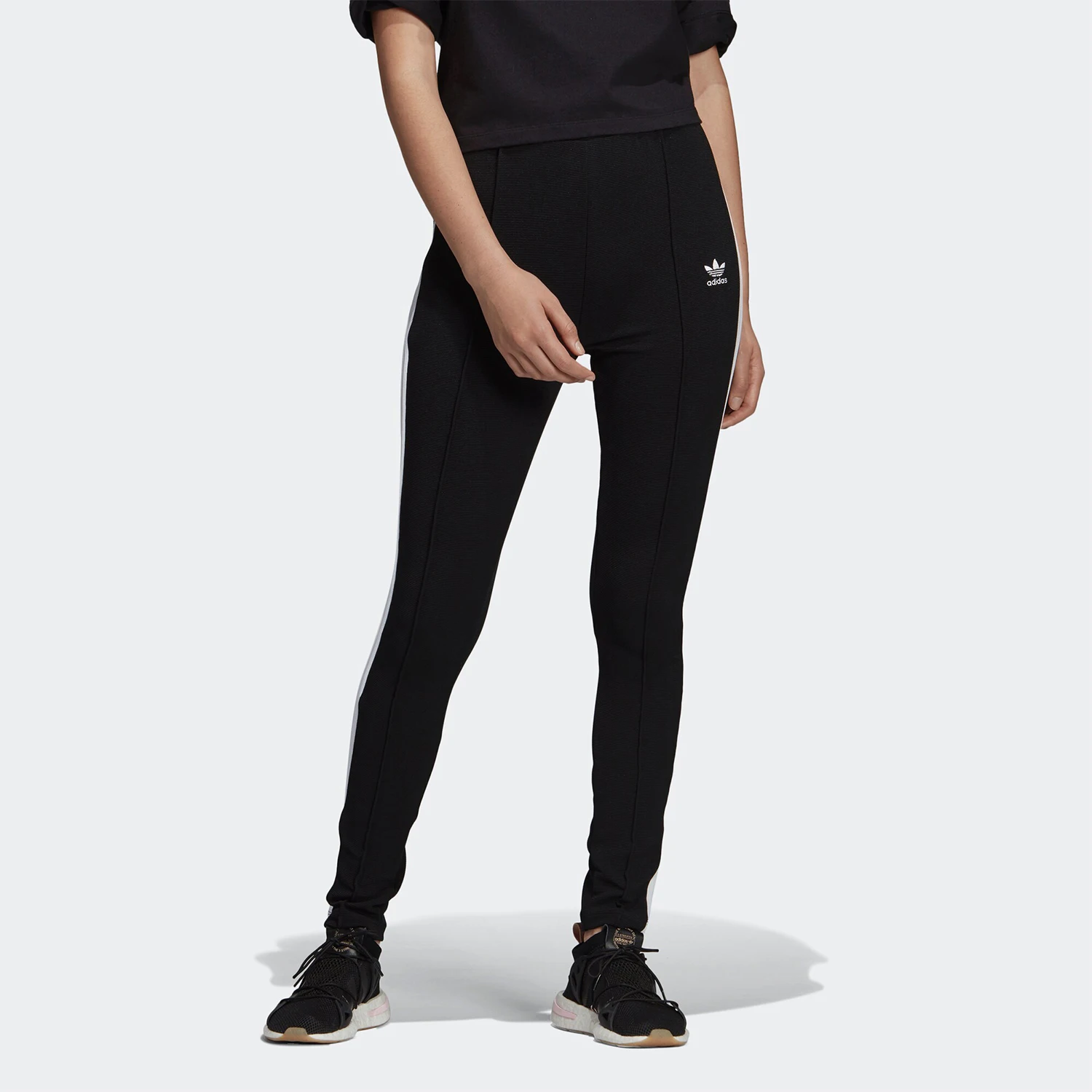 

Adidas оригинальные весенние женские повседневные брюки Trefoil DU9721