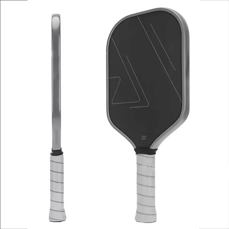 Pickleball Paddle USAPA  Approved Thermoformed Unibody T700 Raw Carbon Fiber ﻿Spin Textured Surface With Foam Edge