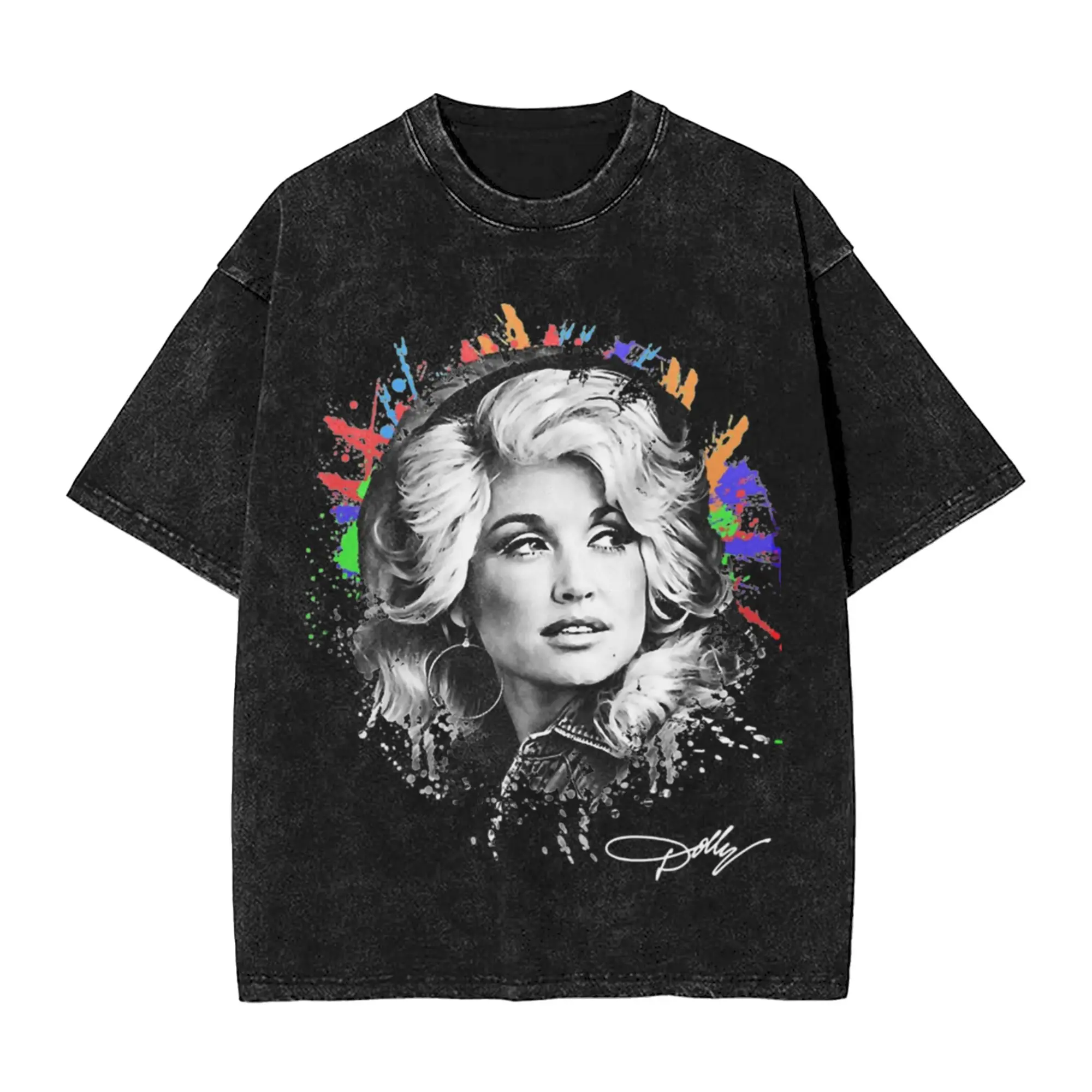 RIP Dolly Parton T Shirts Hip Hop Washed Cotton Harajuku T-Shirts  Novelty for Men Women Streetwear Summer Tee Shirt