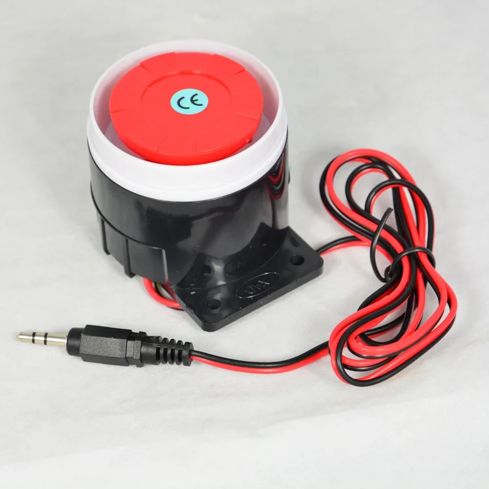

10Pcs 110Db Siren With 3.5mm Plug Home Security Alarm System Accessories Alarm Horn Louder Speaker Buzzer