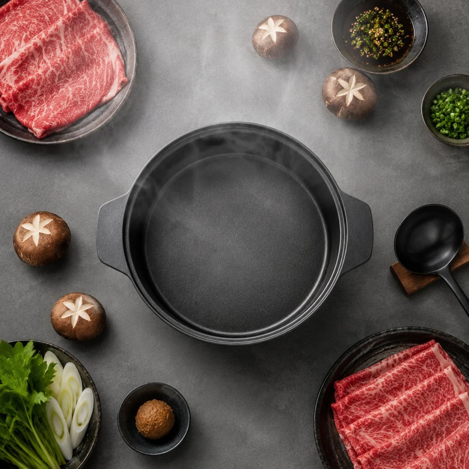 Sukiyaki Nabe Pot Multi-Purpose Non-Stick Hot Pot Heat Retention Long-Lasting for Camping