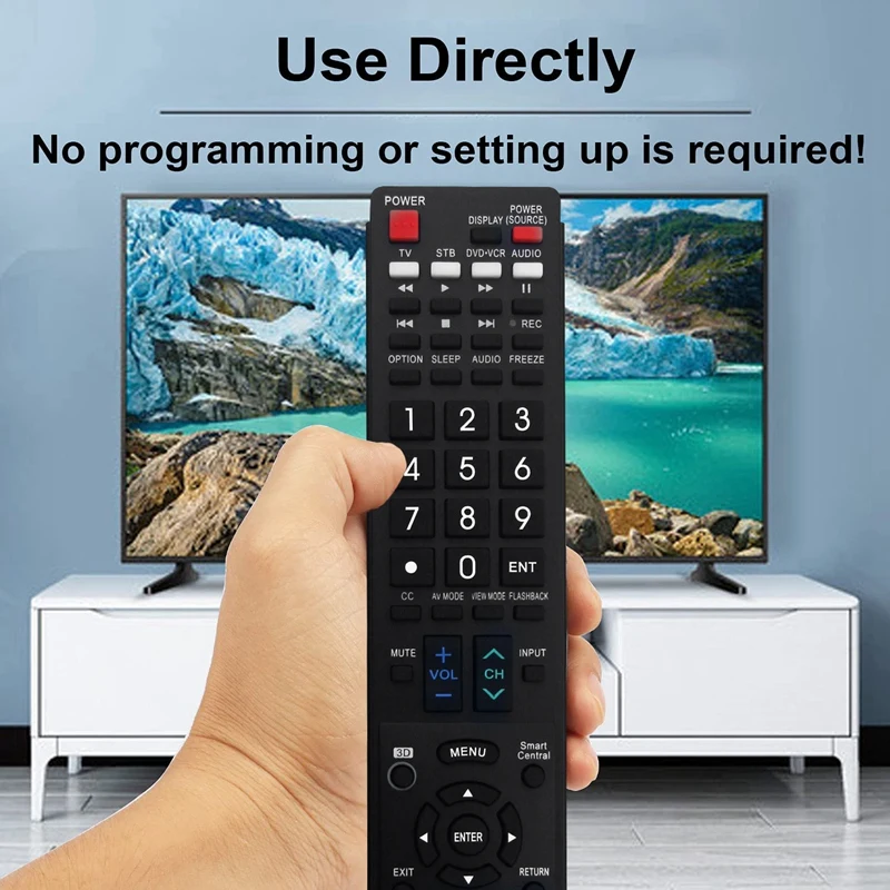Télécommande en plastique noir pour Sharp réveiller OS TV, GB005WJSA, GB004WJSA, Revenus 935WJSA, Revenus 890WJSA, GBSpringWJSA, Télécommande, 1 Pc