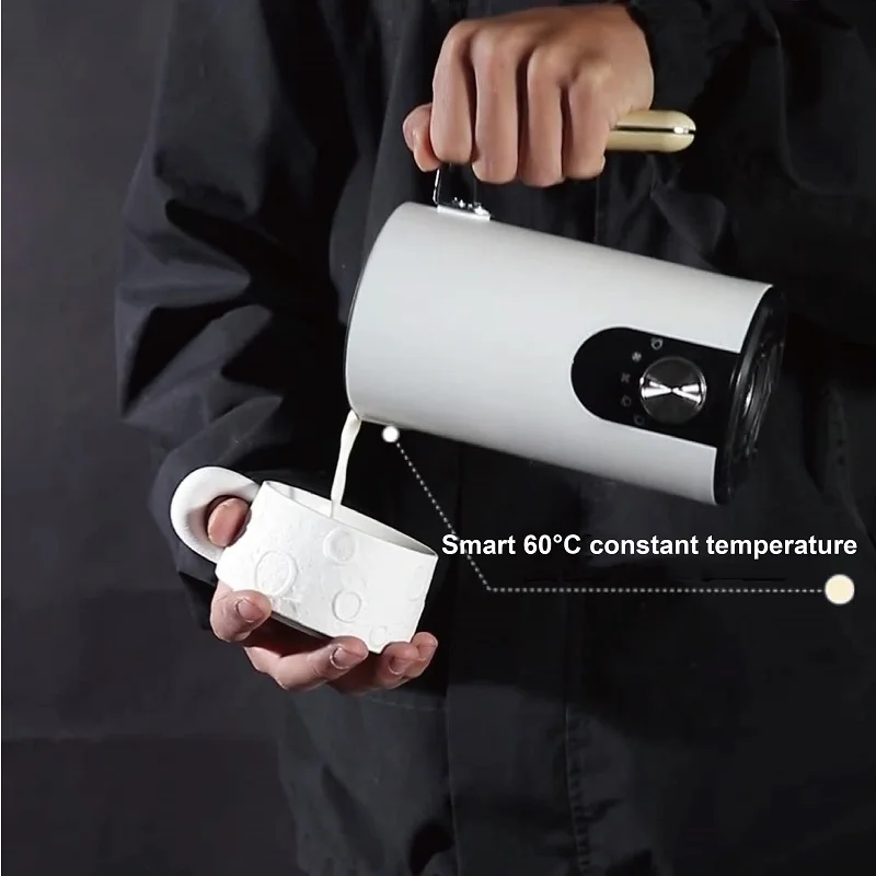 110V/220V電動ミルクフォーマー 5 in 1オートミキサー コーヒー ミルクフォーマー ステンレス製 ミルク加熱スチーマー フォーマー