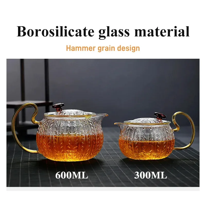 Household teapot tea set heatresistant thickened teapot tea water separation glass teapot