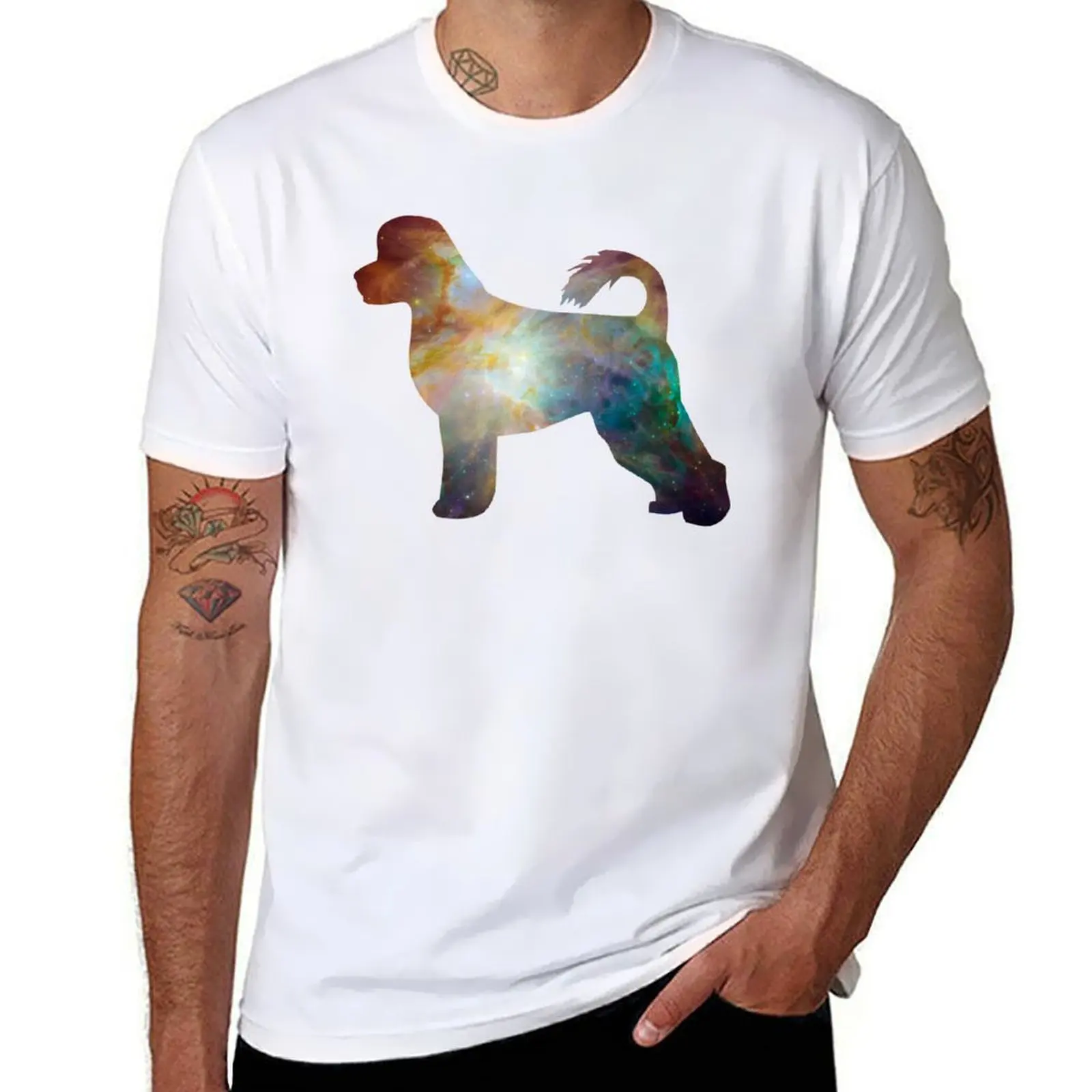 

Portuguese Water Dog Universe T-Shirt t shirts for man graphic funny t shirts designer T-Shirt