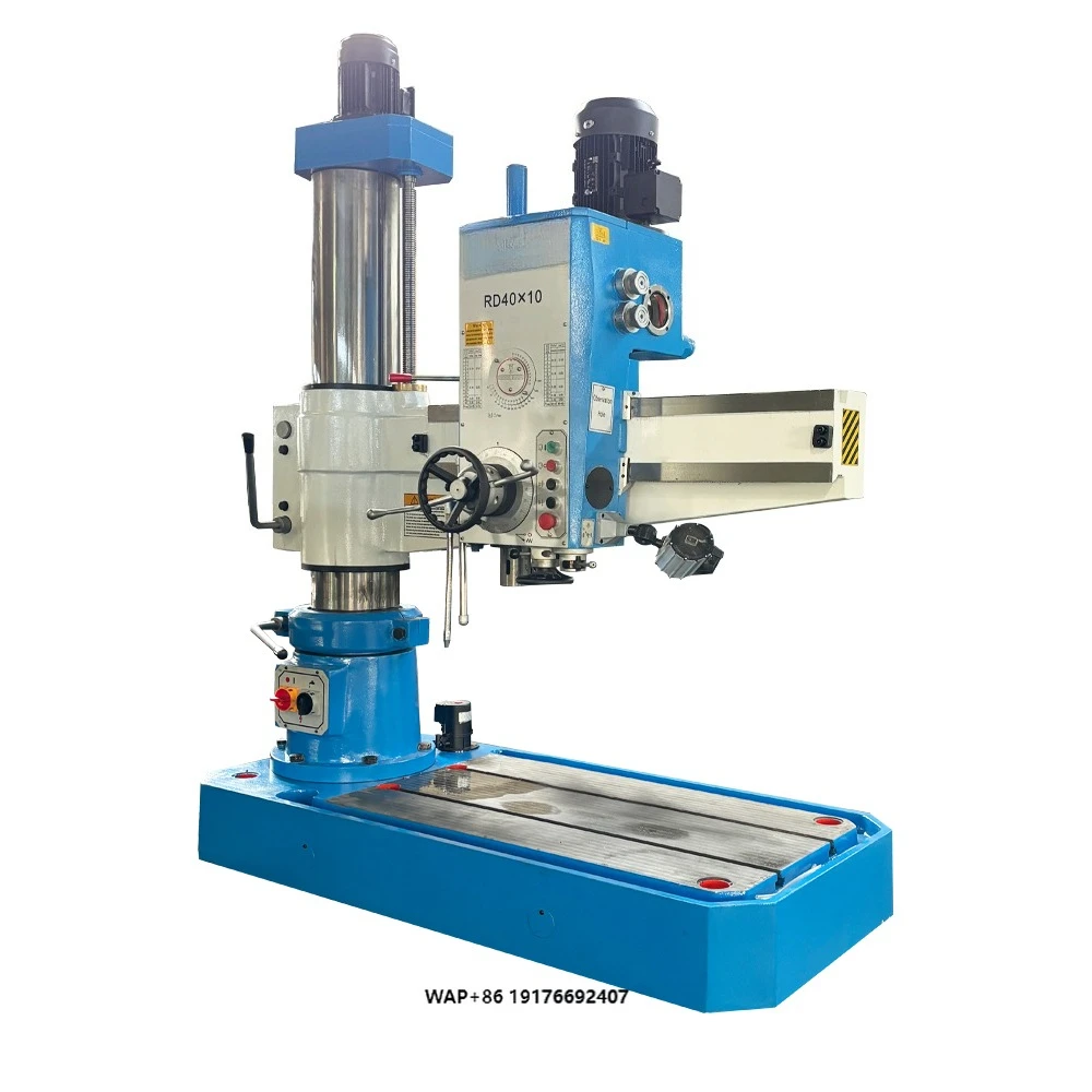JIANHA High Efficiency Radial Drilling Machine 40mm Max Drilling Dia. Motor-Driven 380V/220V/110V Rocker Arm Design