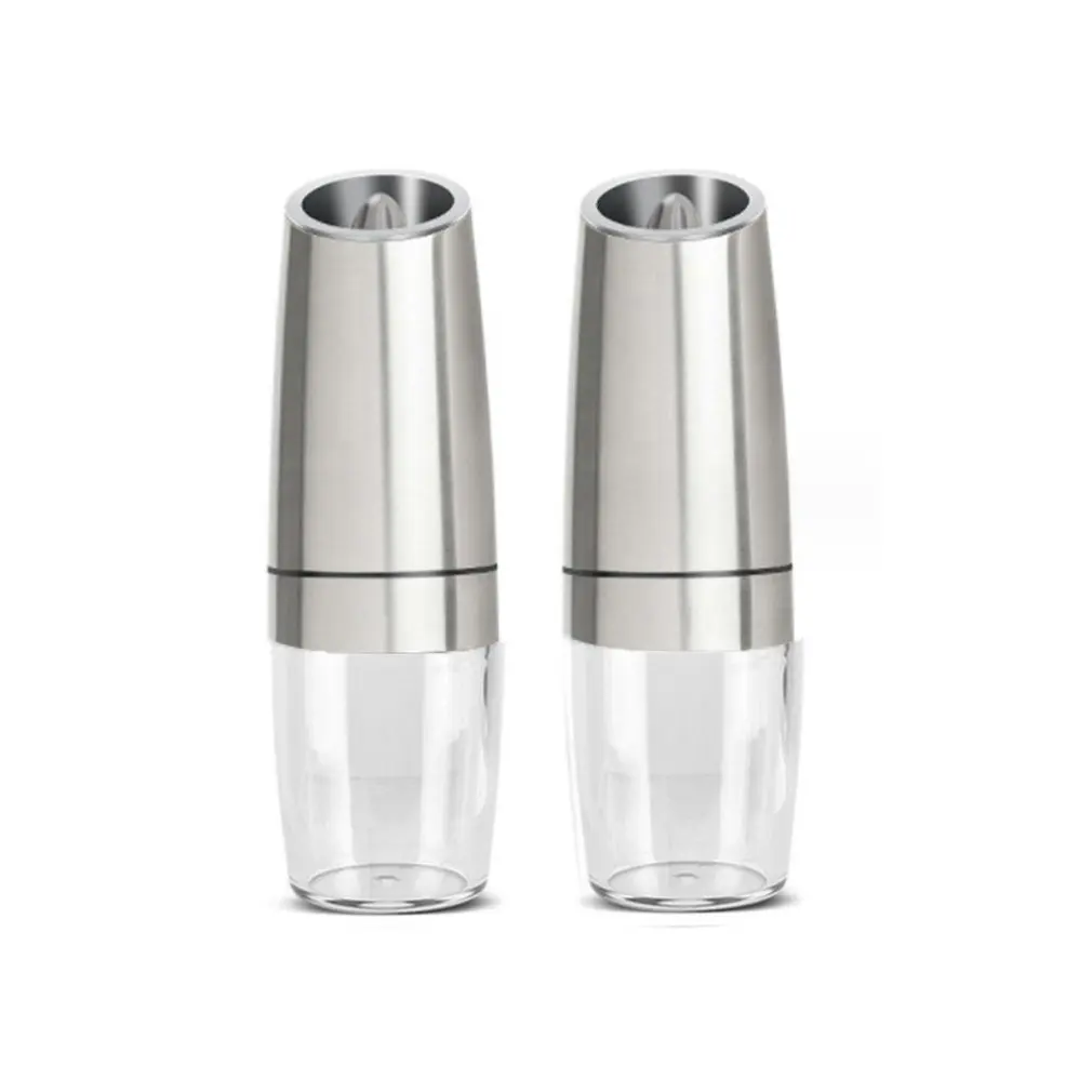 Electric Pepper Grinder Stainless Steel Automatic Gravity Shaker Salt Pepper Grinder Spice Mills Grinding Tools Kitchen Gadgets