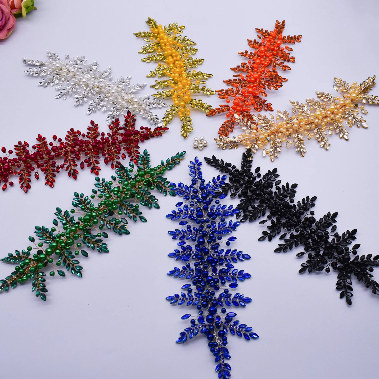 DZ324  Stone Work  Beaded Patc - Sew On Rhinestone 评论和价格