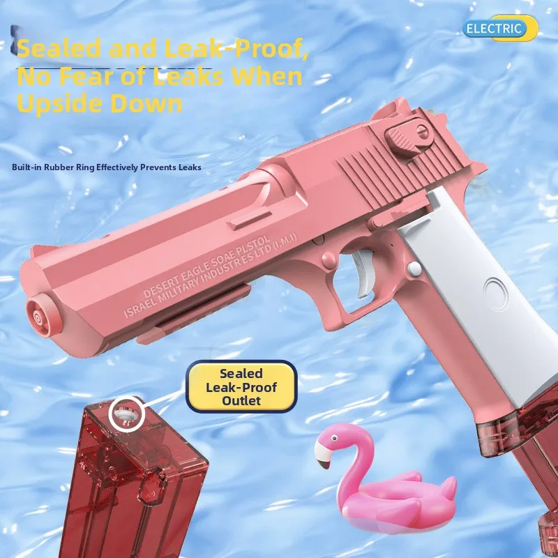 Pistola de água do águia do deserto das crianças brinquedos verão ao ar livre brinquedos de praia pistola de água elétrica brinquedos de spray de água