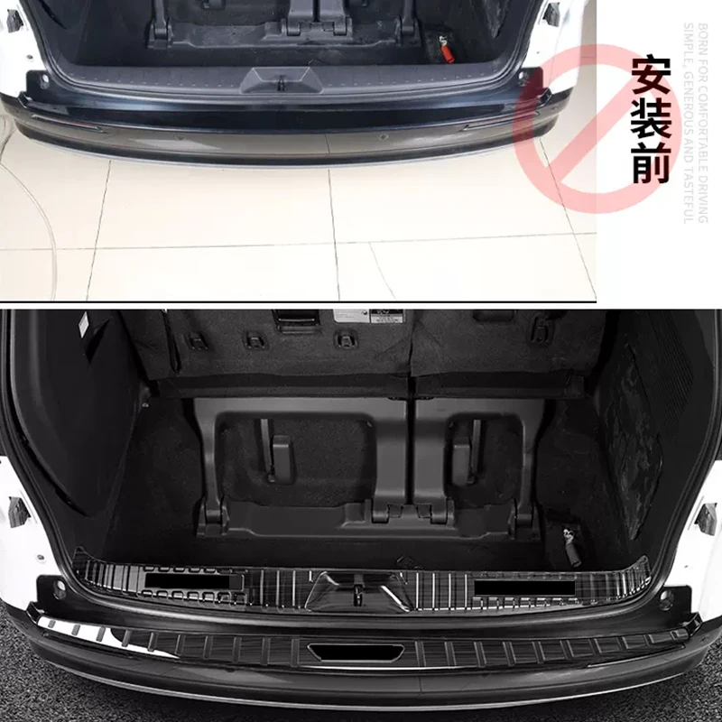 For Toyota Sienna 2022 2021 stainless steel tailgate guard plate anti-fouling interior modification accessories