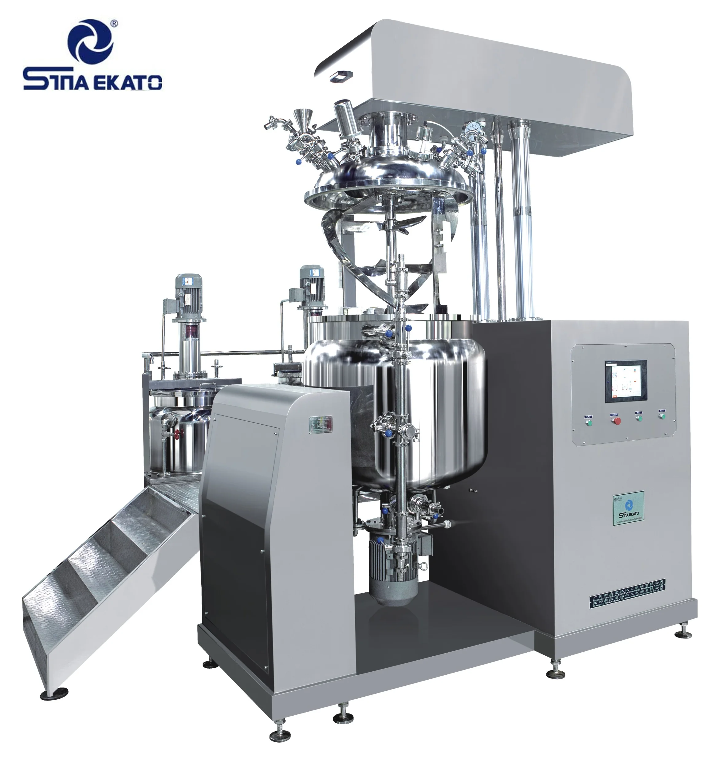 SINAEKATO High Quality Gel Mixing Machine Homogenizer Best Price Vacuum Emulsifier Hot Sale Cosmetics Manufacturing Plant