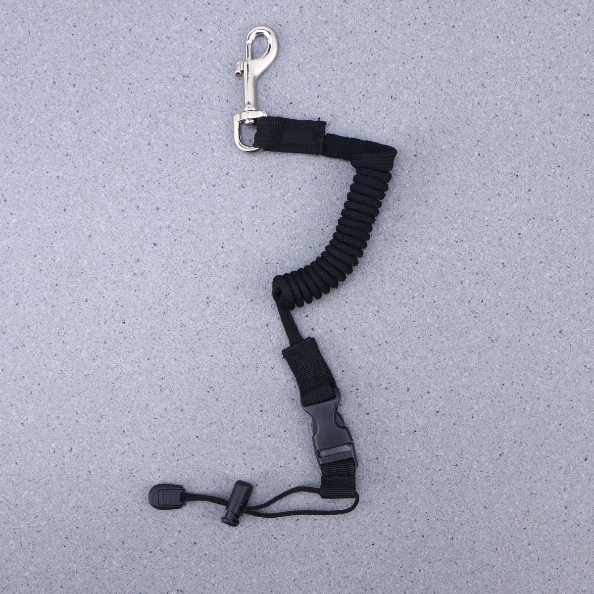 

2pcs Paddle Elastic Cord Canoe Leash Canoe Kayak Boat Safety Tether Hook Thickened Nylon Extendable 155Cm Black