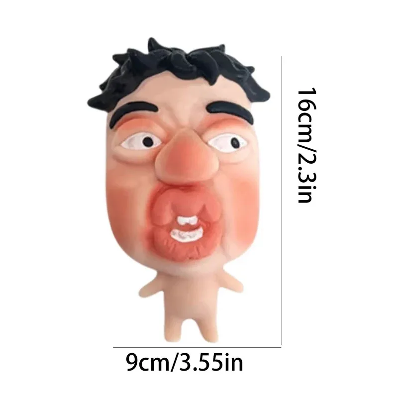 Stress Relief Artifact Weird Quirky Gadgets Ultra Soft Squeeze Funny Trendy Office Decor Slow Rebound Ugly Facial Squeeze Toy