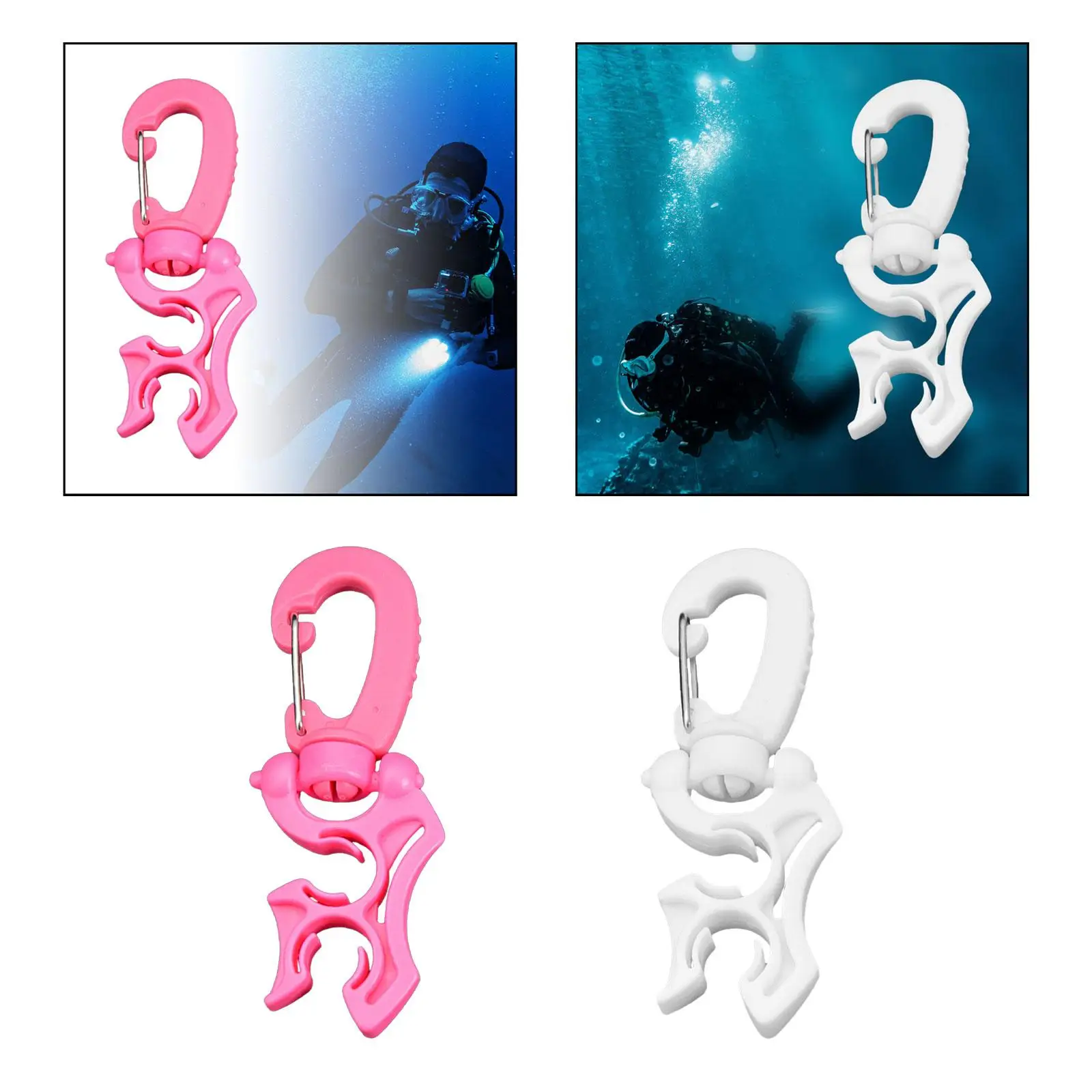 Durable Scuba BCD Double Hose Holder Regulator Cover Dustproof PP Tool for Diving Gear Maintenance