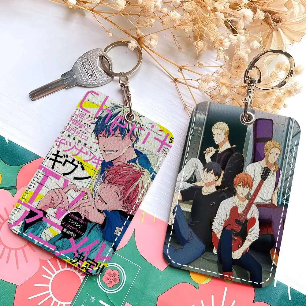 

Кожаный чехол для карт Given Manga Vai Receber Anime Chic, прочный держатель для ID-карт для студентов и профессионалов