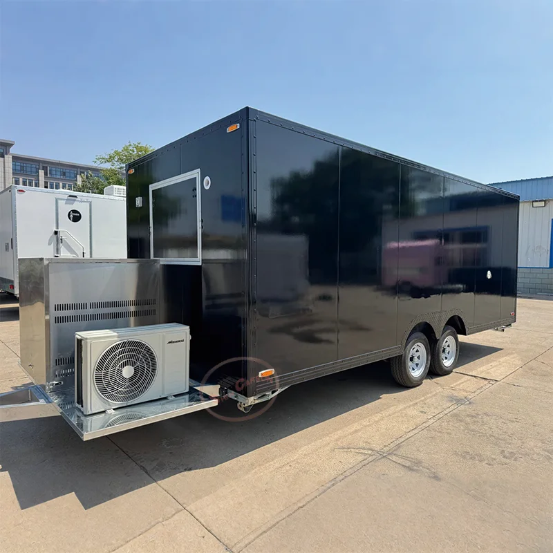 New Factory Customized Ice Cream Cart Ape Coffee Food Trailer Shop Tuk Food Trailer BBQ Pizza Tuk Trucks Restaurant