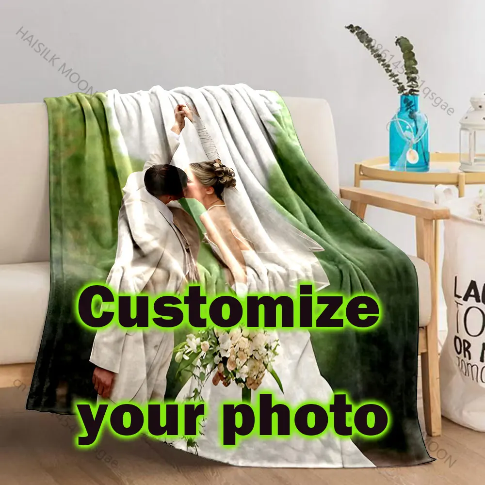 Exclusive Picture Customized Blanket Add Your Photo Creative Pattern Pet Photo Soft Comfortable Luxury Gift Multiple Size Option