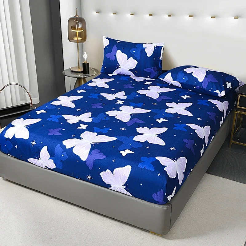 Wild Leopard Print Microfiber Bed Fitted Sheet - Comfort, Hypoallergenic, Twin/Full/Queen/King Size, Add a Bold Statement