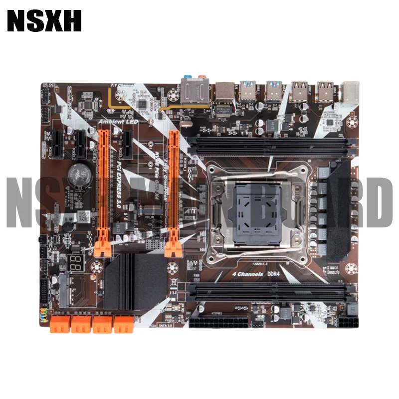 X99 For Computer Motherboard Game More Open Desktop LGA2011 Pin DDR3 Memory Xeon E5 2678V3 High Quality Fully Test