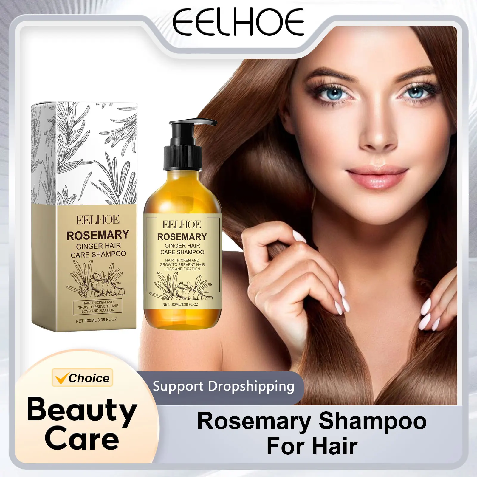 

Rosemary Shampoo for Hair Anti Breakage Hair Deep Conditioning Strengthening Hairs Root Health Keratin Hair Care Shampoo 100ml