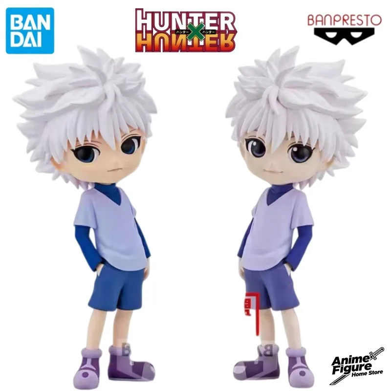 

100%Original in Stock Bandai HUNTER×HUNTER Qposket Killua Zoldyck Anime Character Toy Model Desktop Ornaments Collection Gifts