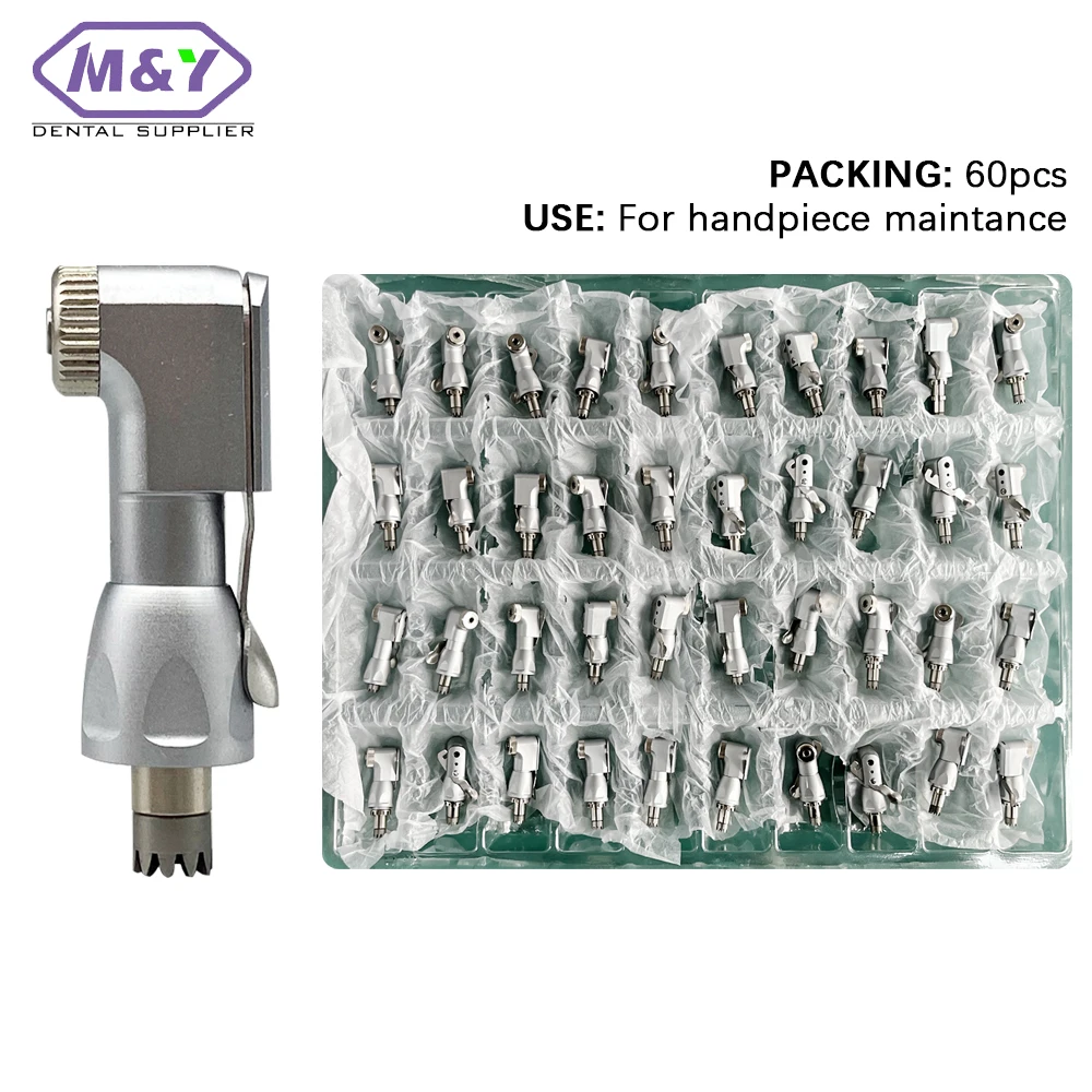 60pcs dental low speed handpiece head sets cartridge rotor middle gear contra angle accessory dentistry tool