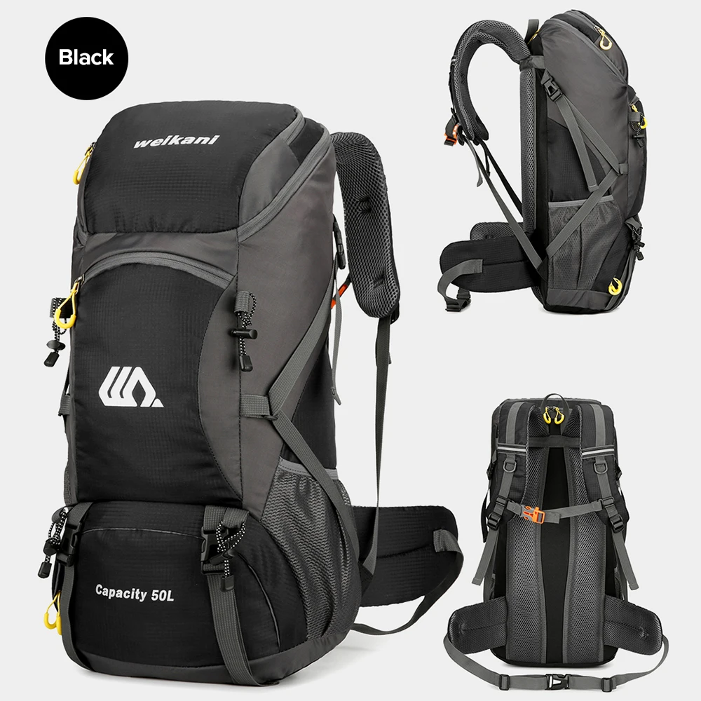 

Водонепроницаемый походный рюкзак объемом 50 л, спортивный рюкзак на открытом воздухе, дорожная сумка, регулируемая, легкая в использовании для кемпинга, альпинизма, путешествий