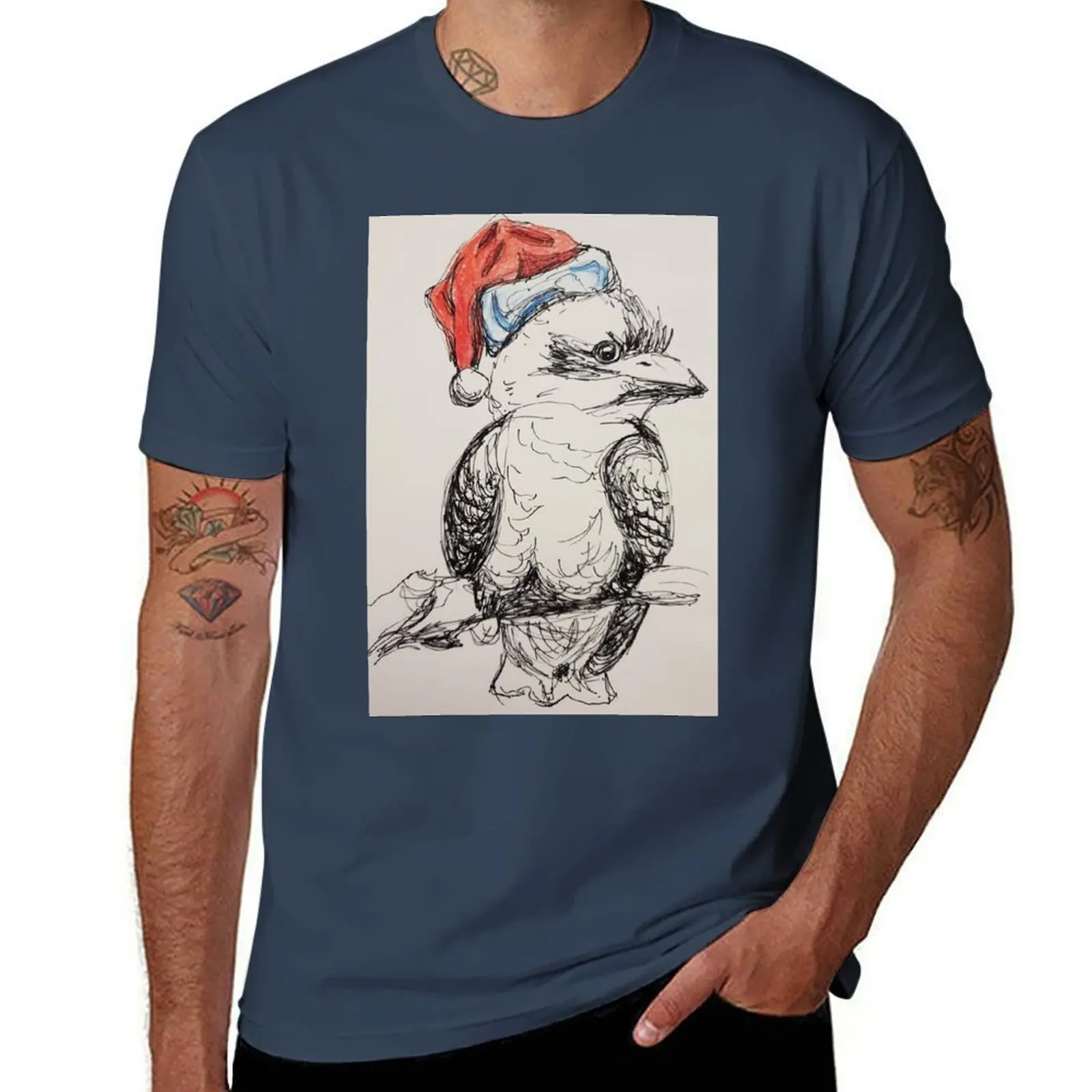 

Christmas Kookaburra T-Shirt man t shirt luxury t shirts for man graphic funny t shirts for man slim fit T-Shirt