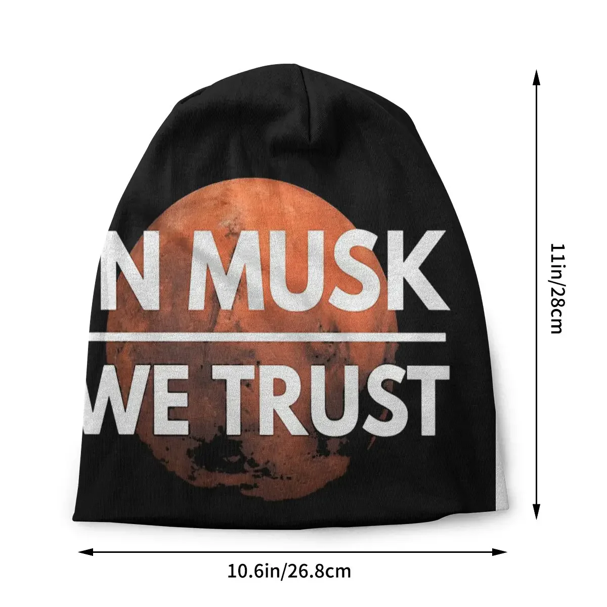 Bonnet Hats Occupy Mars 2026 Men Women's Knitting Hat In MUSK We Trust Red Winter Warm Cap Beanies Thermal Elastic Caps