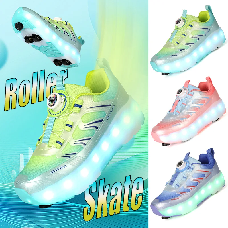 kids-4-roller-skates-light-up-sports-shoes-with-pulleys-informal-skates-for-outdoor-sports-and-walking-shoes-for-school-student