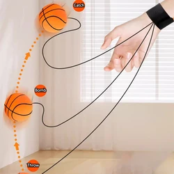 Wrist Return Hand Ball Sponge Rubber Rebound Ball With Rope Stress Relief Toy For Kids Toys Wrist Exercise Hand Strengthening