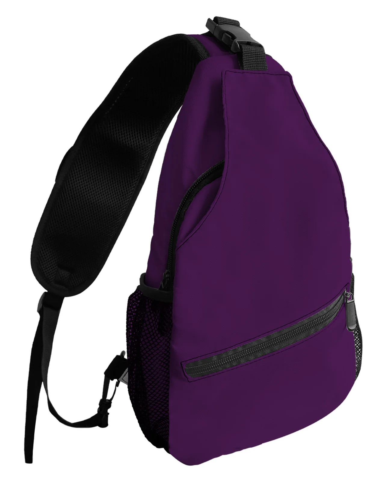 

Dark Purple Chest Bags For Women Men Waterproof Messenger Bags Female Travel Sport Adjustable One Shoulder Crossbody Bag