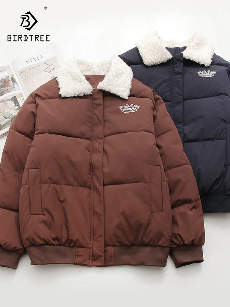 

Новая осенняя стеганая куртка 2025, женская вышивка с отложным воротником, модная универсальная свободная верхняя одежда для поездок на работу, зима C5O860CC