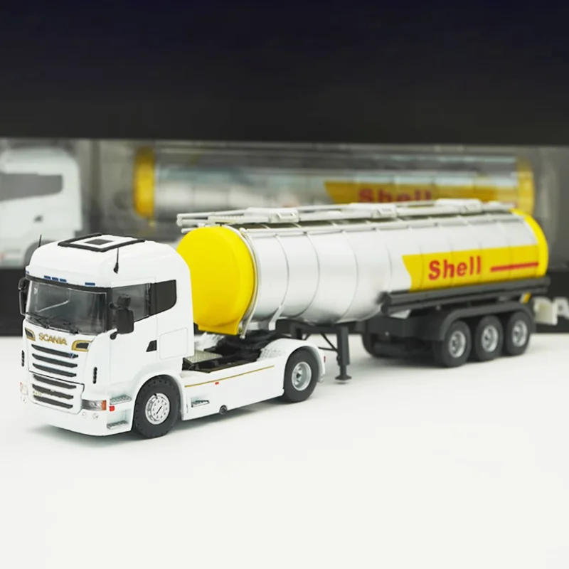 Pressofuso in scala 1:50 in lega R420 petrolio camion da trasporto modello prodotto finito simulazione collezione di giocattoli regalo display statico