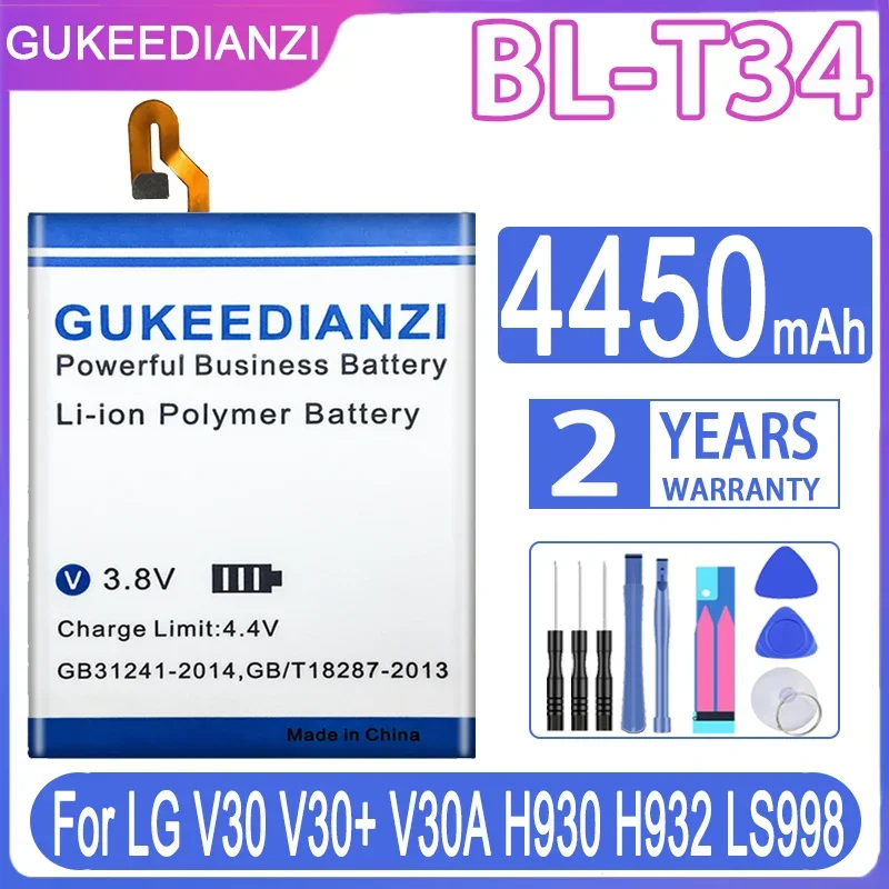 Phone Battery For LG V10 V20 V30 V40 BL-44E1F BL-45B1F BL-T34 BL-T37 H968 H961N V30+ V30A H930 ThinQ Q710 Q8 2018 Version Q815L