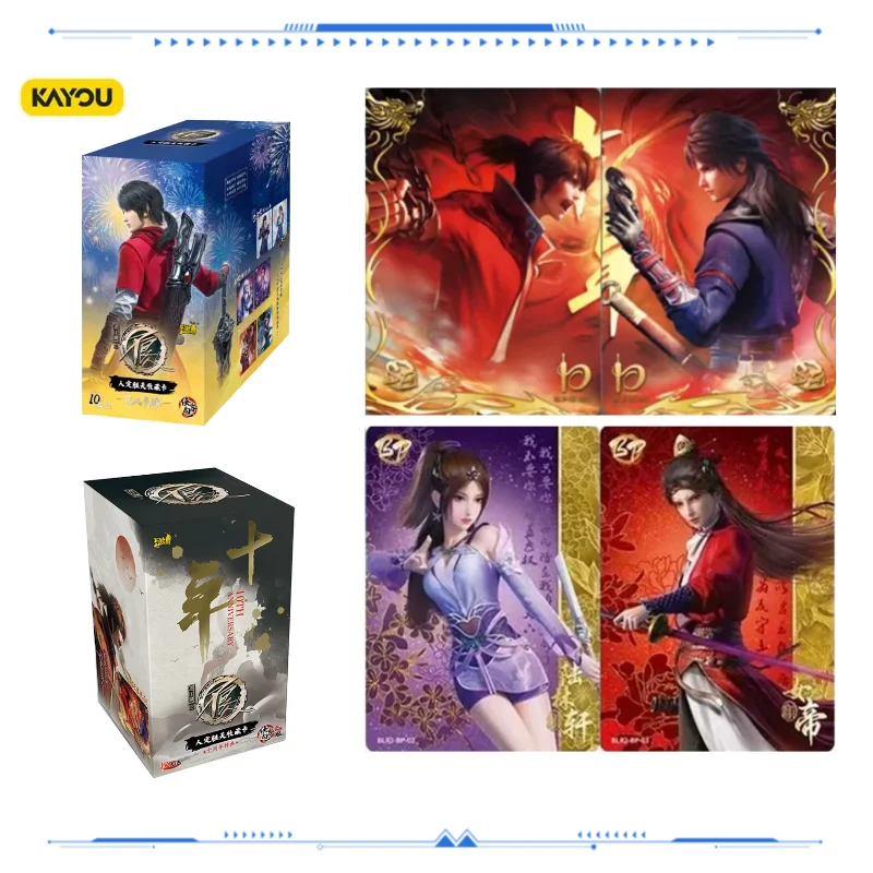 KAYOU A Portrait of Jianghu Bu Liang Ren Official Trading Cards Mystery Box Game Toys Holiday Birthday Gifts for Boys Girls