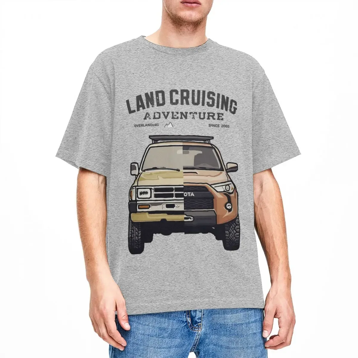 Men Women Land Cruiser 80 Off Road T Shirt Merchandise Landcruising Adventure Cotton T-shirt Clothes Awesome Tee Shirt Summer