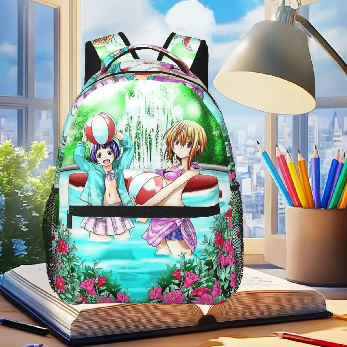 

Grand Blue Anime Backpack Student Boys Girls BookBag Children School Bag Computer Shoulder Bags for Men Women
