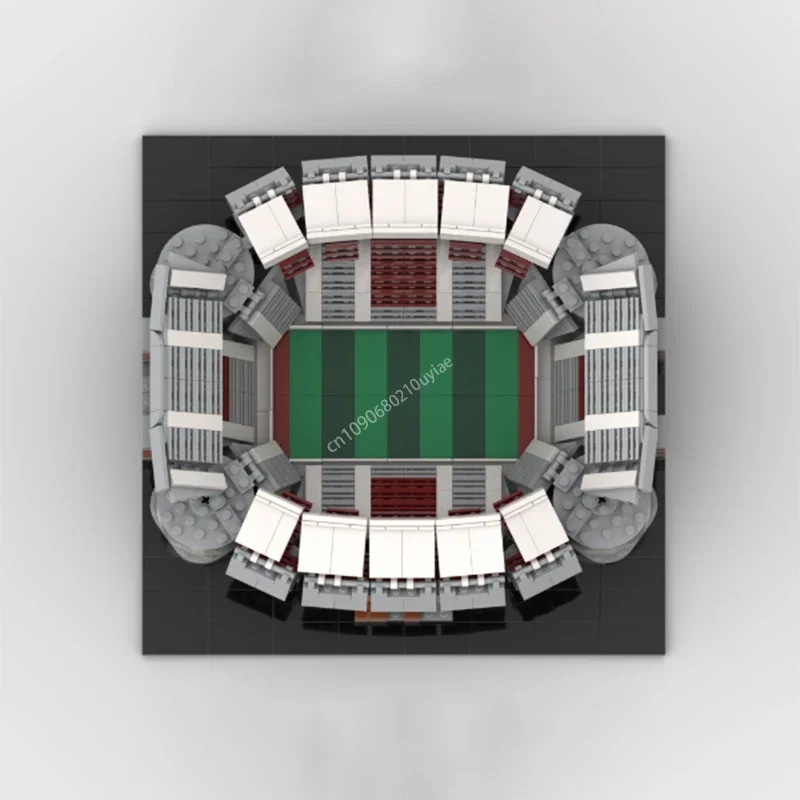 1077PCS MOC Iconico Città Architettura Bryant Denny Stadio Modello di Edificio Modulare Blocco Fai Da Te Per Bambini Assemblaggio Mattoni Giocattoli presente