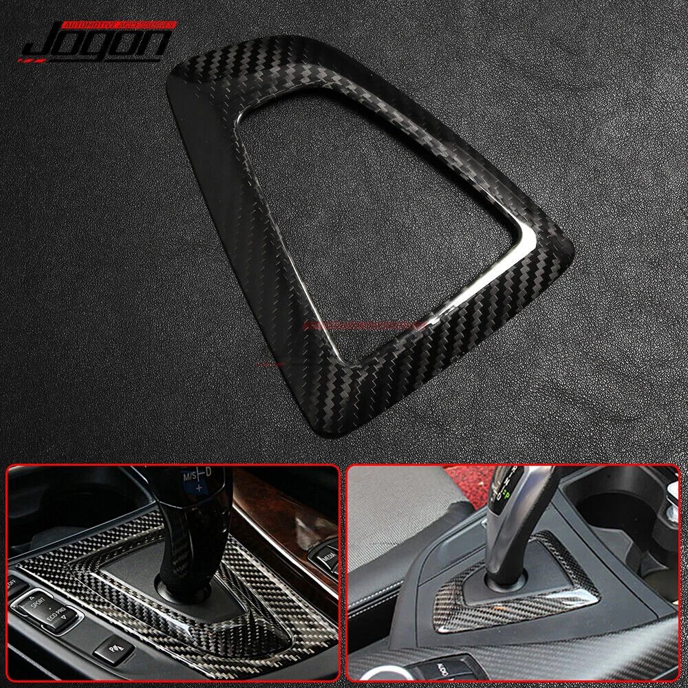 LHD & RHD Real Carbon Fiber Console Gear Shift Panel Cover Trim For BMW 1 2 3 4 Series F20 F22 F23 F30 F31 F34 GT F32 F33 F36