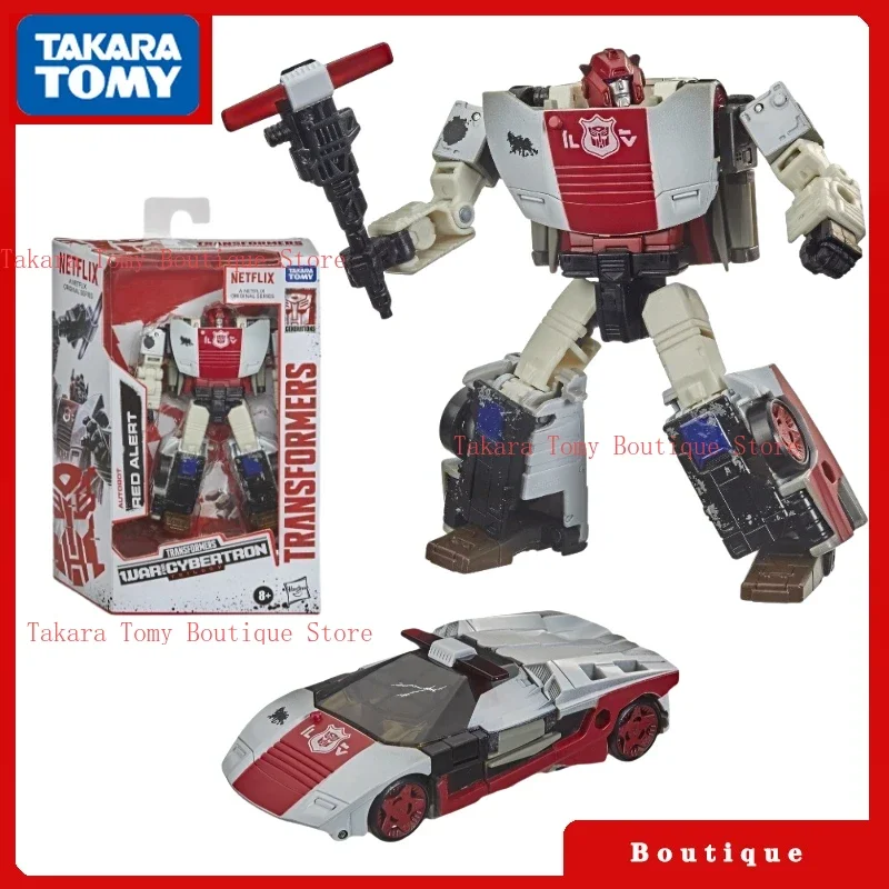 In Stock Takara Tomy Transformers Toys War for Cybertron Netflix Limited Red Alert Action Figures Autobots Hobbies Collectible