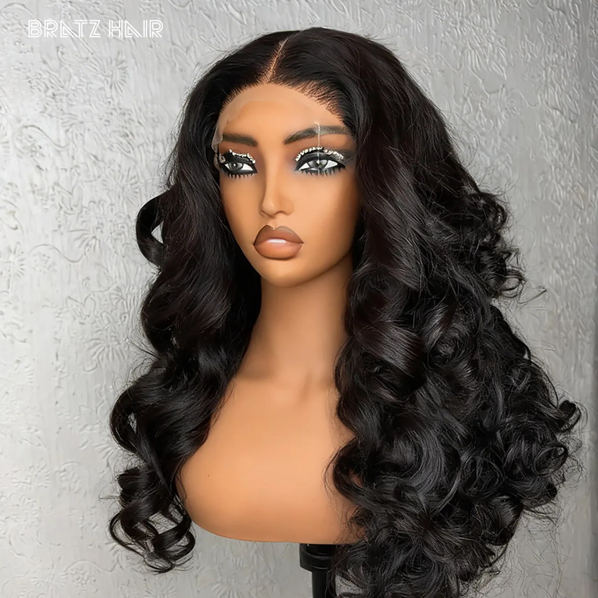 

100% человеческие волосы Натуральные черные 5by5 Закрытие Надувные вьющиеся парики Предварительно выщипанные 13x6 13x4 HD Кружевные фронтальные свободные волнистые парики Бесклеевой парик