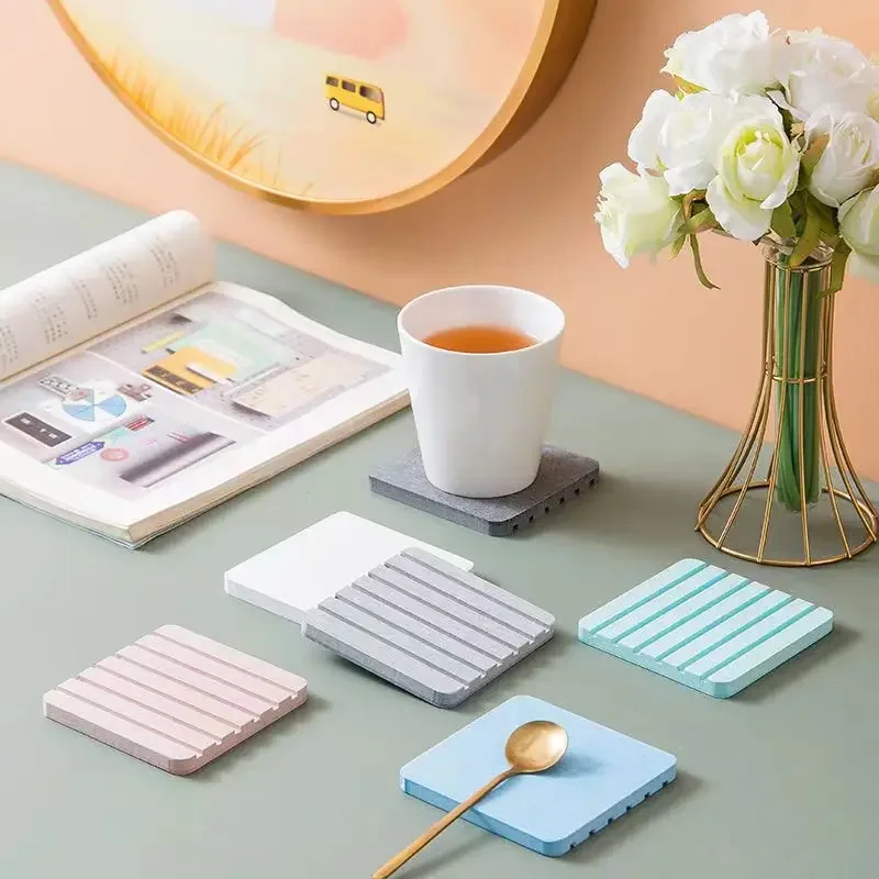Diatomaceous earth coaster tooth cup soap box absorbent pad diatom mud pad home dining table teacup insulation pad wholesale