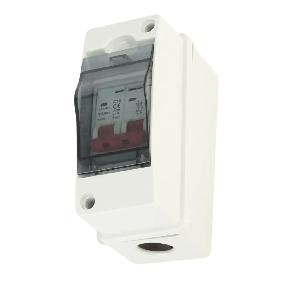 

DC500V PV Solar Disconnect Switch IP65 16A/20A/32A/40A/63A Photovoltaic DC Isolation Switch RV Breaker Box DC Power Systems