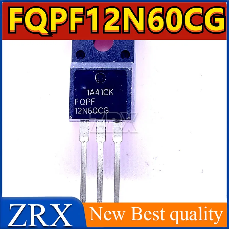 

5Pcs/Lot FQPF12N60CG brand new imported spot TO-220F 600V 12A