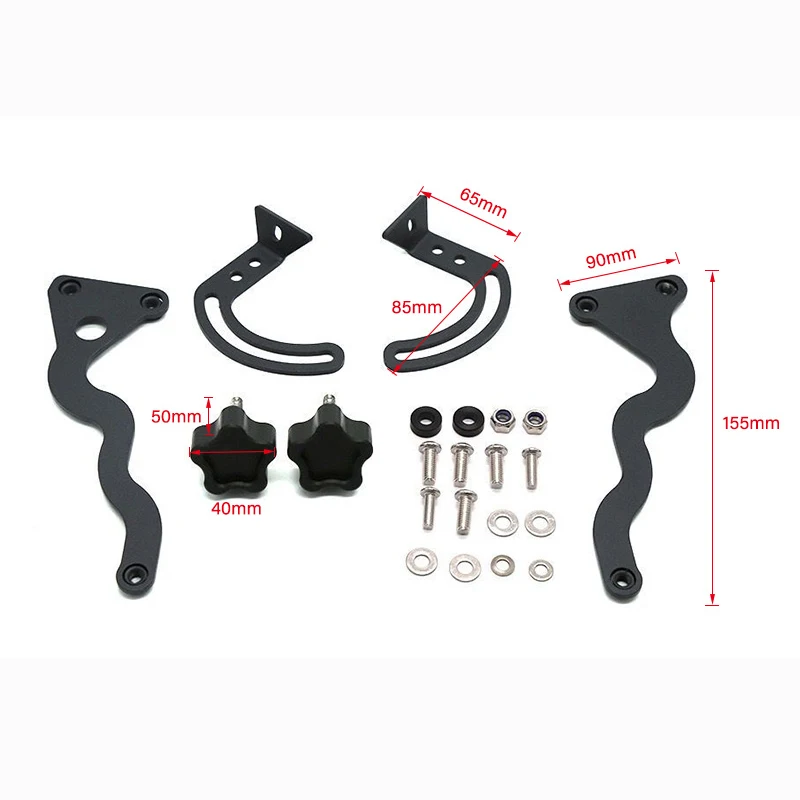 For  R1200GS R1250GS Windshield Windscreen Steel Bracket Mounting Clamps Holder R1200 GS LC ADV 2013-2019, R 1250 GS ADV 2019